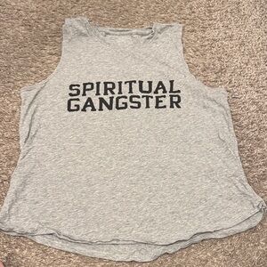 Spiritual Gangster Gray Tank Top